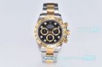 1:1 Super clone Rolex Daytona Two-Tone Black 40mm Clean Factory Calibre 4130